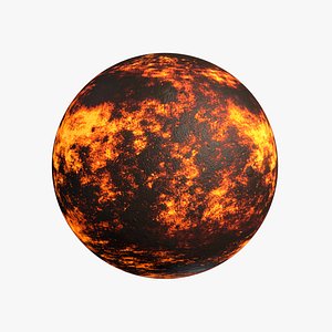 Lava Planet 03 - PBR - Metal and Gloss versions