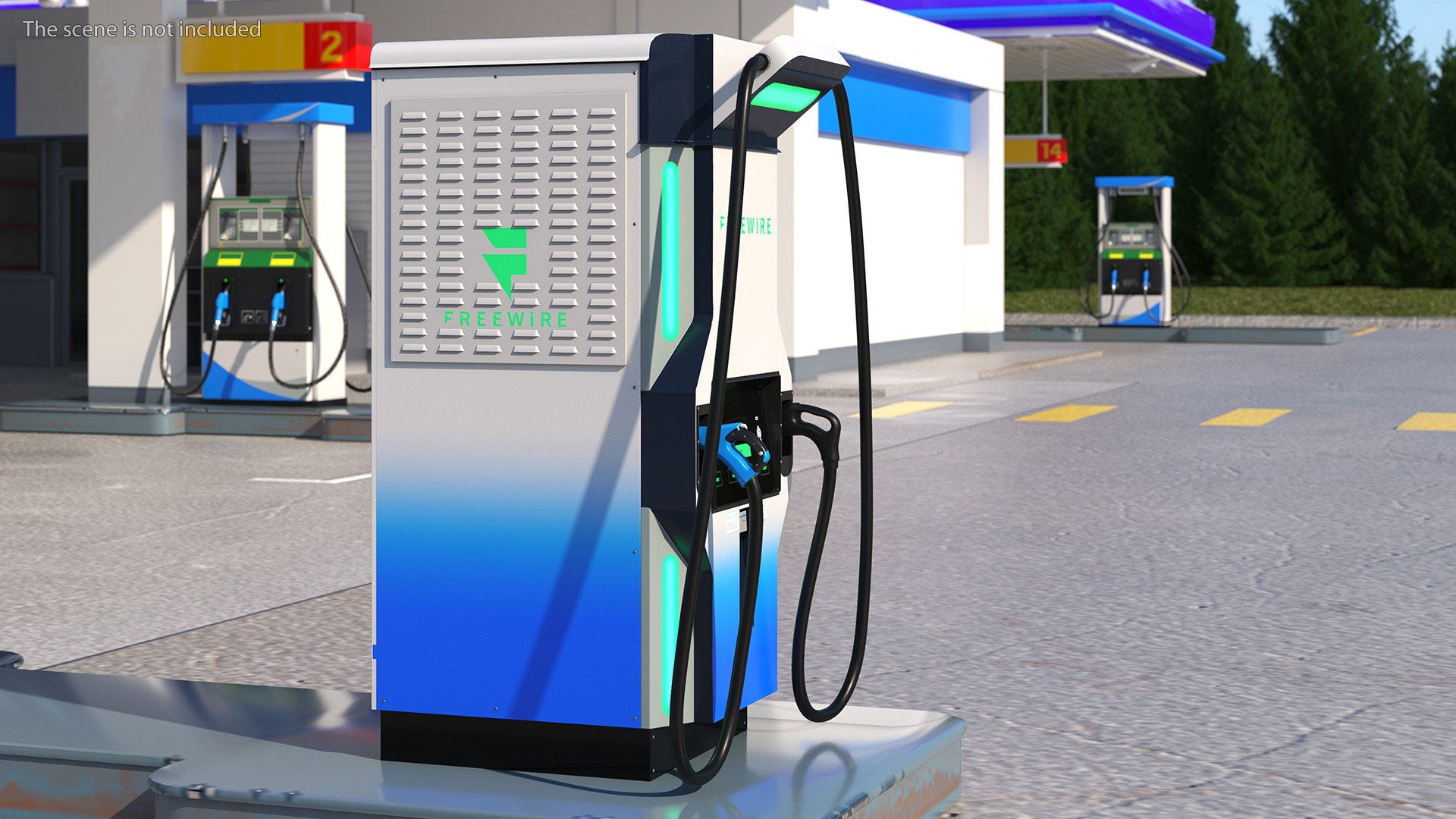 3D Freewire Ultrafast EV Boost Charger 200 Blue Model - TurboSquid 2167646
