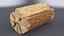 Chopped Firewood Log 3D model