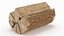 Chopped Firewood Log 3D model