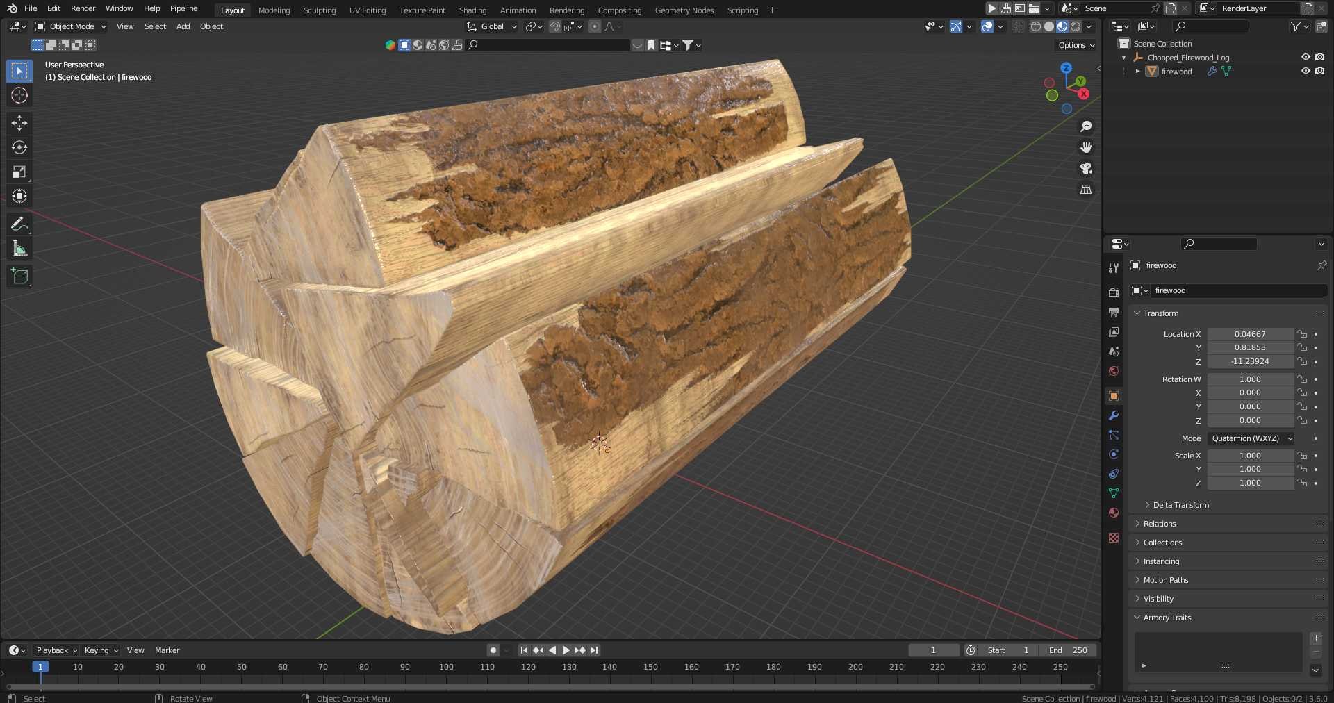 Chopped Firewood Log 3D model https://p.turbosquid.com/ts-thumb/ET/RdMjOU/vu/chopped_firewood_log_1001/jpg/1755140340/1920x1080/fit_q87/15bb3ac927b393f2e4912b151705ef3e79c0201a/chopped_firewood_log_1001.jpg