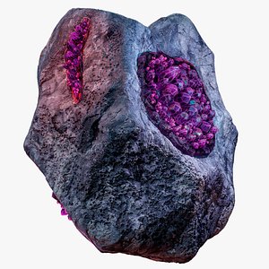 Magic Crystal Customizable 05 PBR 3D model