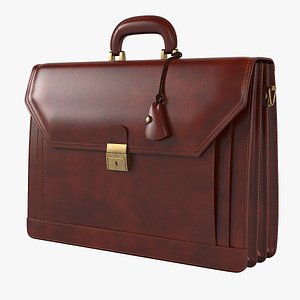 Floto Ponza Full Grain Leather Briefcase in Brown 096