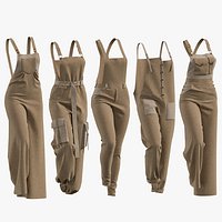 5 female dungarees