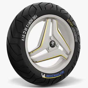 Peugeot Scooter Wheel 3D model