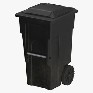 Trashcan 03 Black Dirty