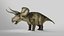 Triceratops Low-poly Rig model