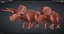Triceratops Low-poly Rig model