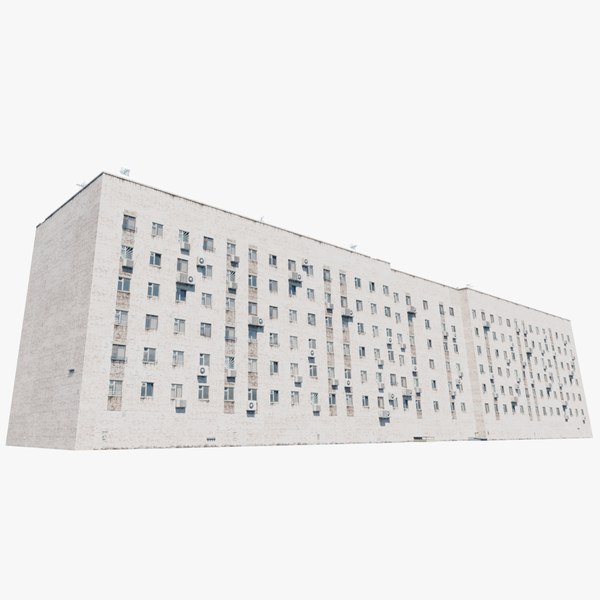 3D модель Хрущевка-1 1950-е гг. - TurboSquid 1751632