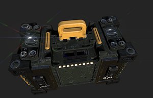 Sci-fi boxcrate 3D model