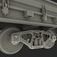 3d railroad train gondola v2 model