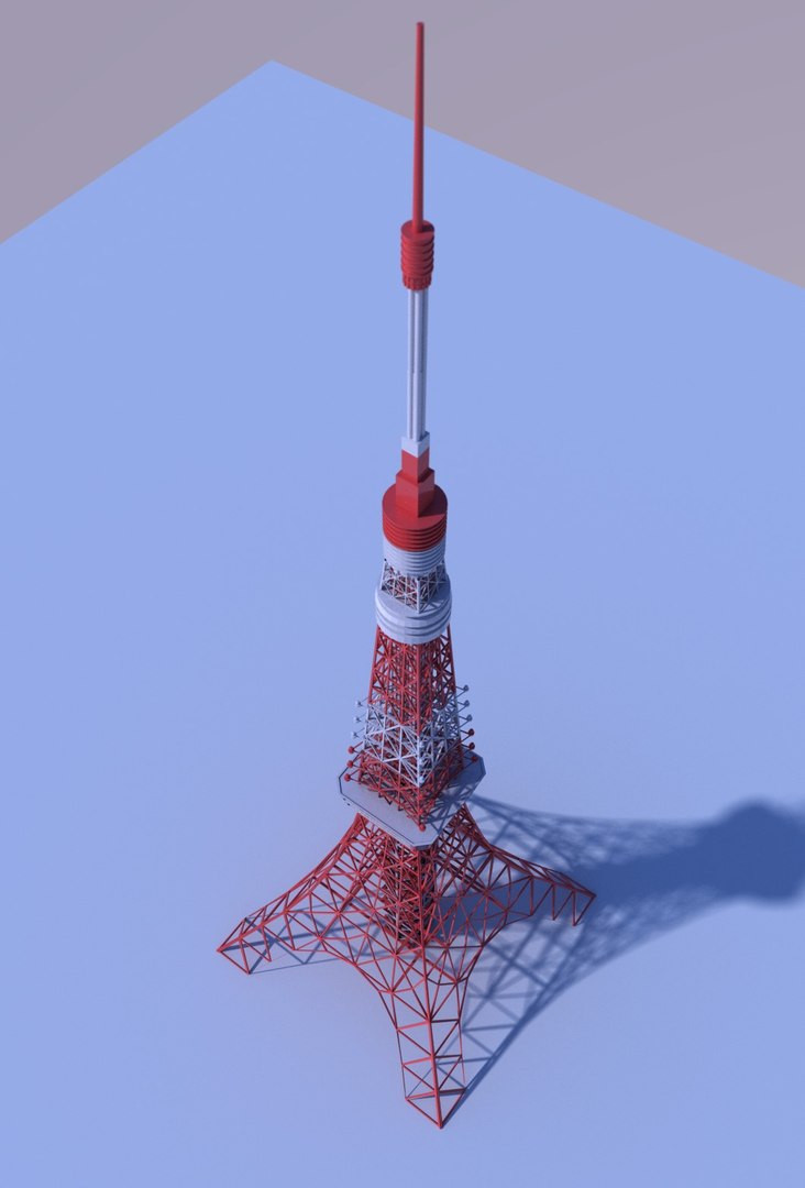 3D Tokyotower Model | 1147268 | TurboSquid