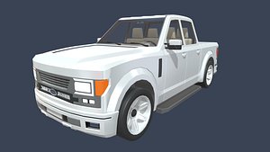 3D Modern Pickup Truck 2