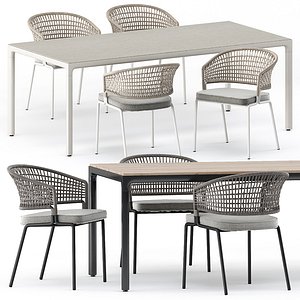 ILLUM table and CTR armchair