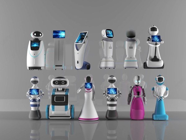 modelo 3d Colección de robots robot inteligente robot inteligente robot ...
