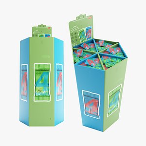 3D Candy Display Unit Kiosk- 3D Model Ready to Render