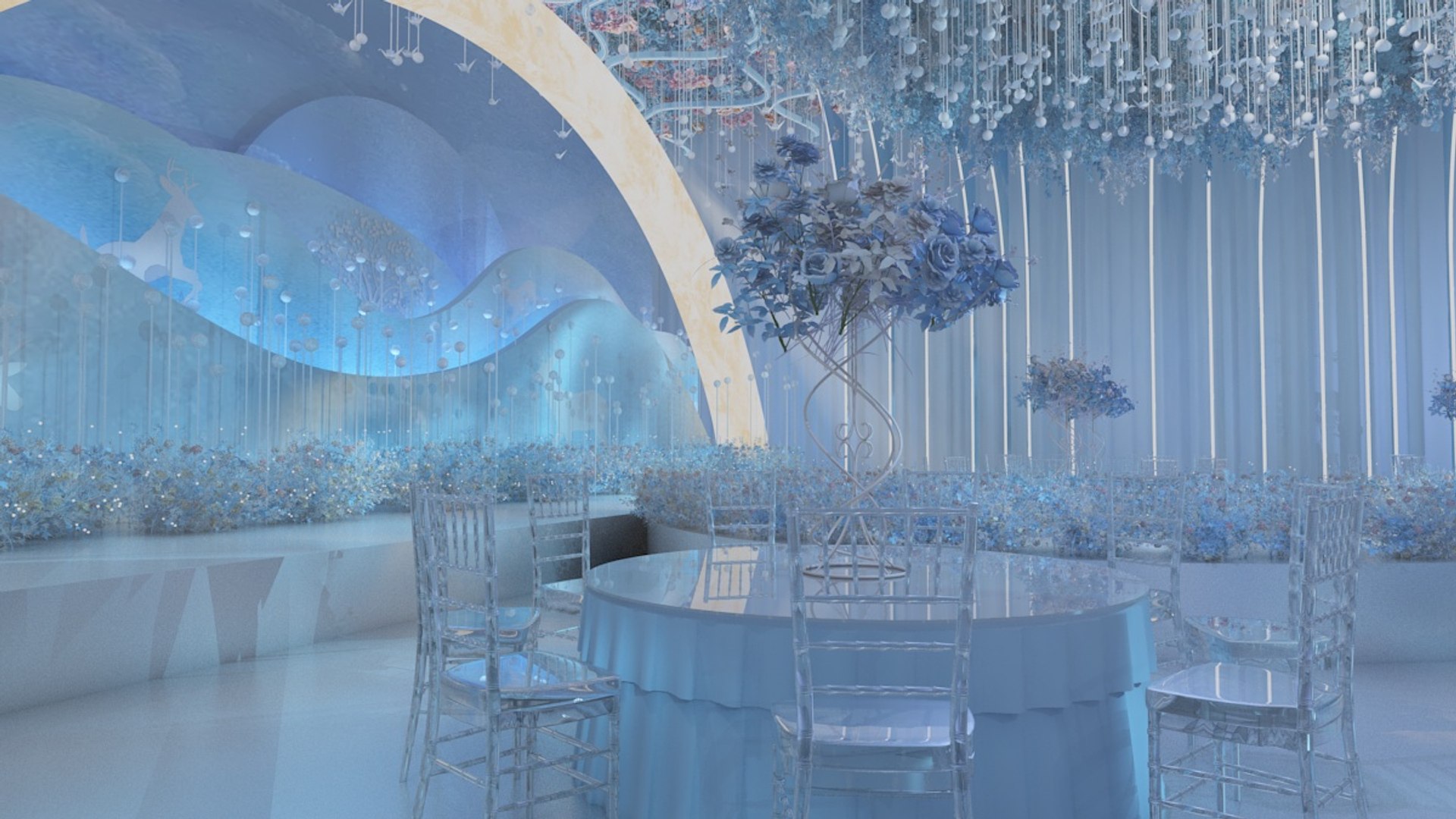 Wedding Banquet Hall 1 3D - TurboSquid 1915059