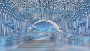 Wedding Banquet Hall 1 3D