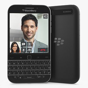3D Smartphone BlackBerry Classic Black