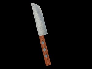 Kitchen Knife - low poly