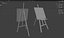 Easel Stand MAYA and Blender