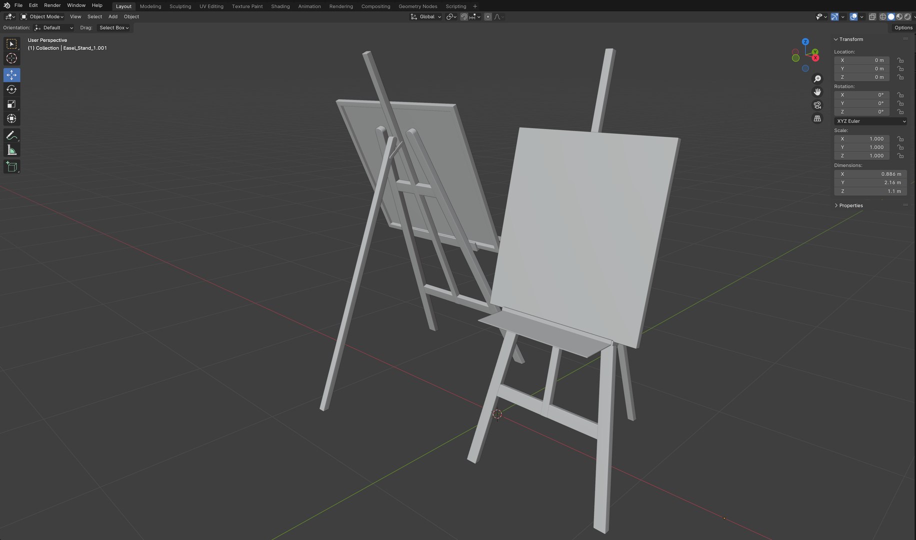 Easel Stand MAYA and Blender 3D model https://p.turbosquid.com/ts-thumb/ET/zwF1YV/uA/easelstandblender/png/1744284473/1920x1080/fit_q87/45fbd556d2f821f04ff1fb0c4099a969943b842d/easelstandblender.jpg