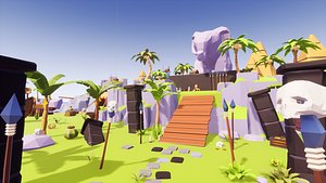 Low Poly Tropical Island RG