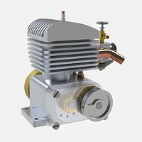 Flathead Single Cylinder Micro Engine Solidworks