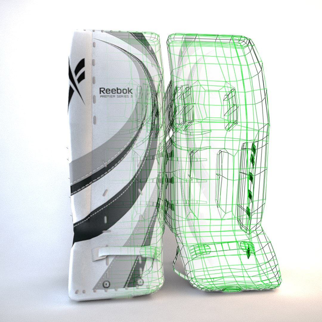 3D Model: Hockey Goalie Leg Pads Reebok 3D Model #90891383