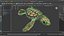 3D Baby Sea Turtle Brown Swim Rigged For Maya Animated
