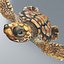 3D Baby Sea Turtle Brown Swim Rigged For Maya Animated