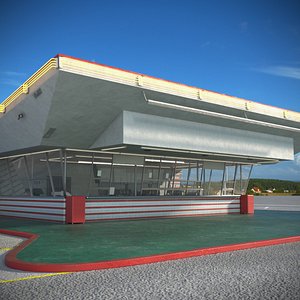 Retro Fast Food Restaurant