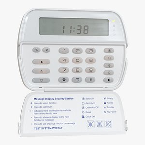 3D Alarm System Control Panel V2