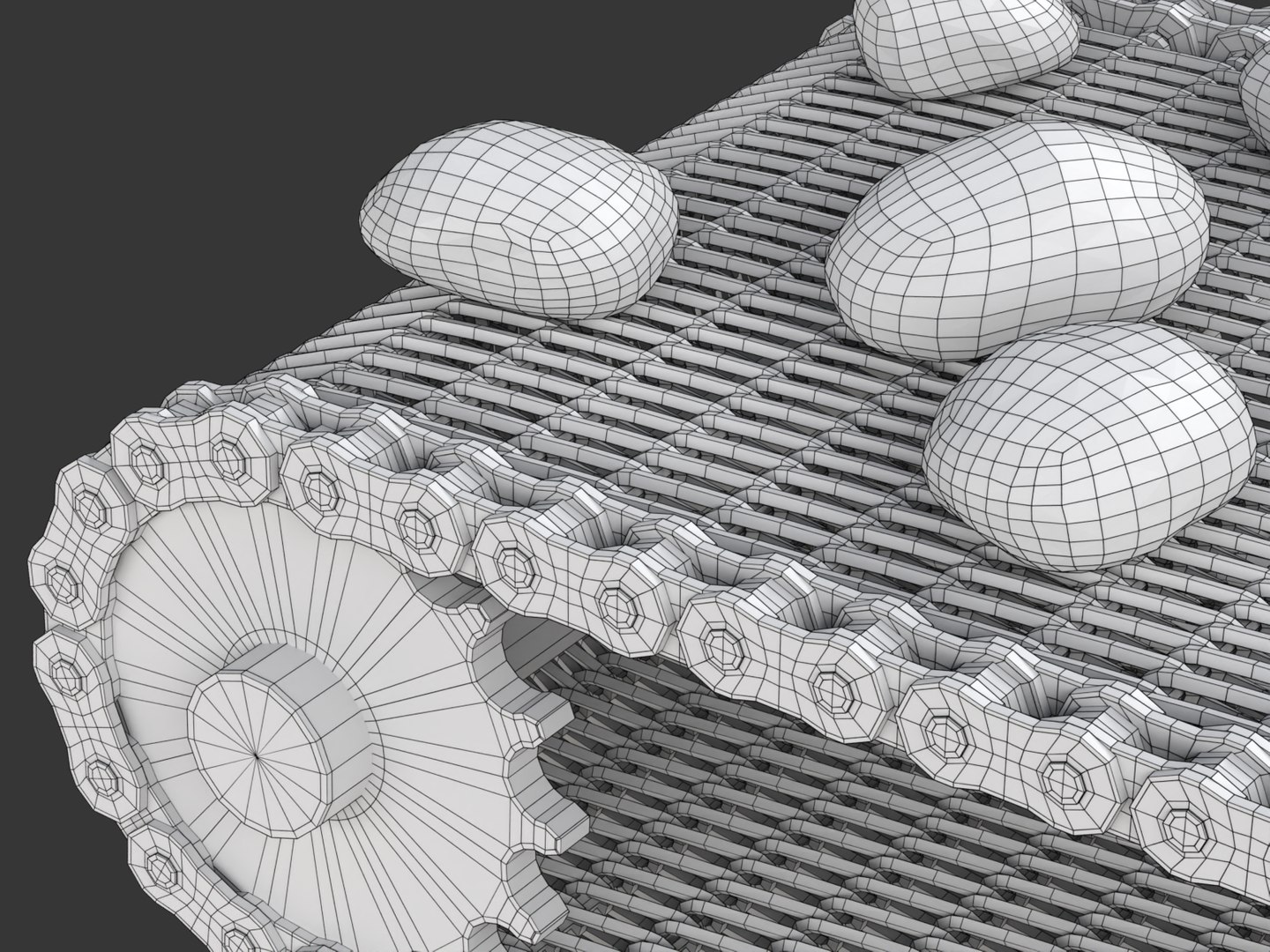 Editable Animated Wire Mesh Belt 3D Model - TurboSquid 2399877
