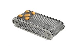 Editable Animated Wire Mesh Belt