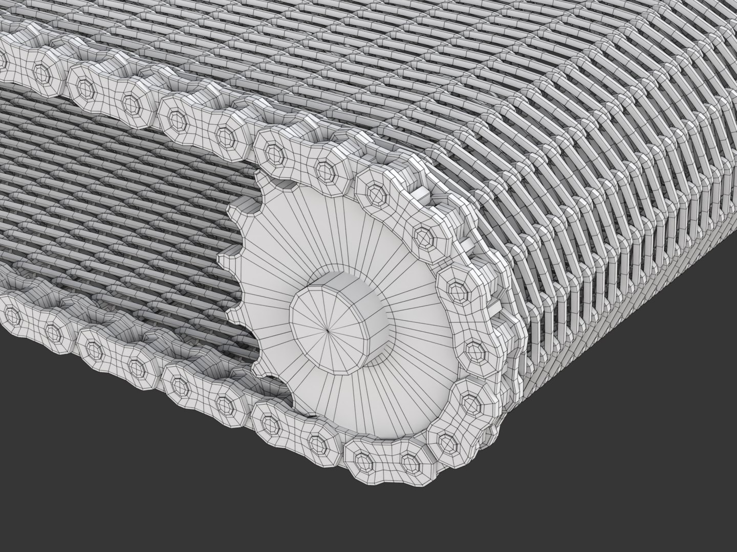 Editable Animated Wire Mesh Belt 3D Model - TurboSquid 2399877