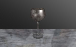 free c4d model wine glass