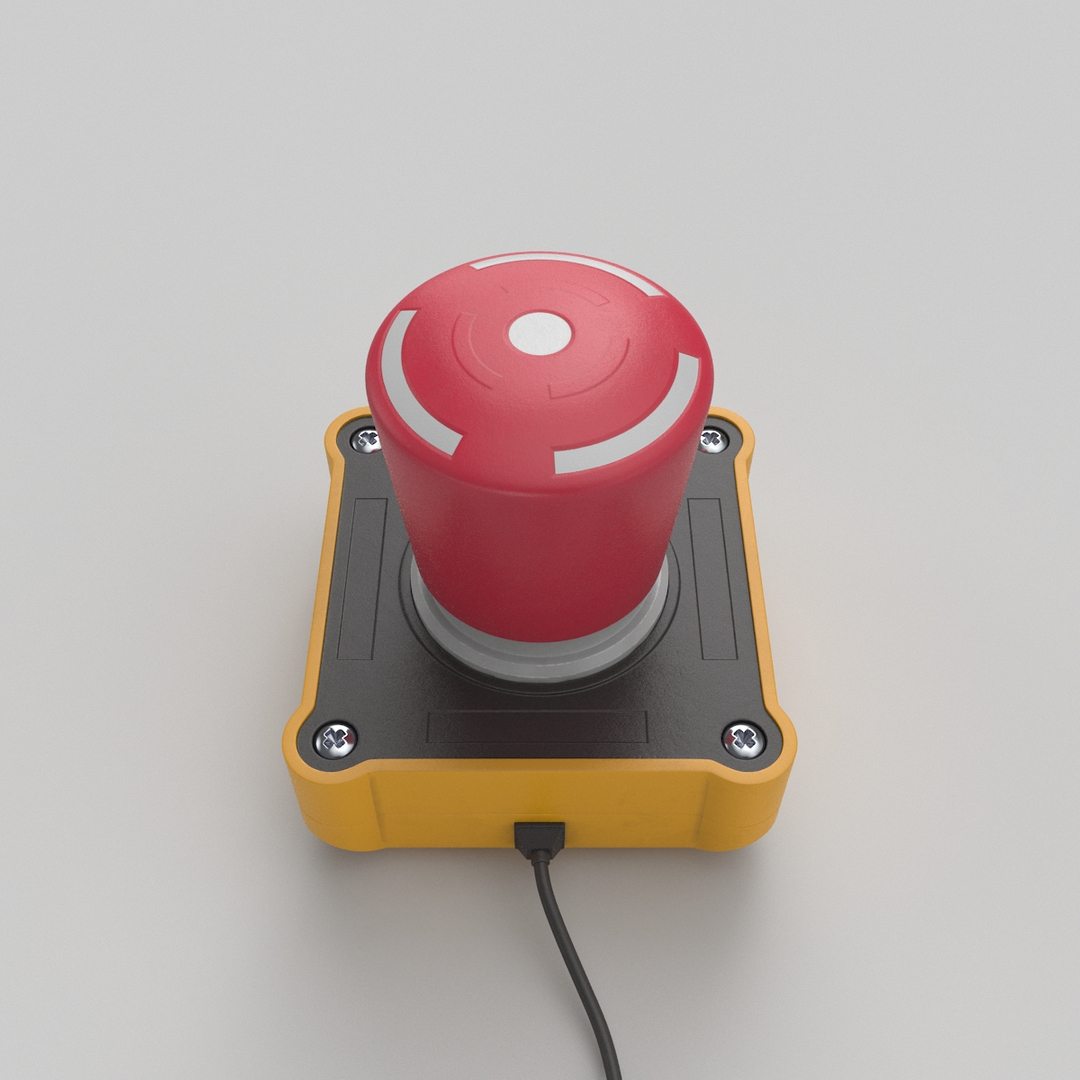 Big red button 3D - TurboSquid 1476014