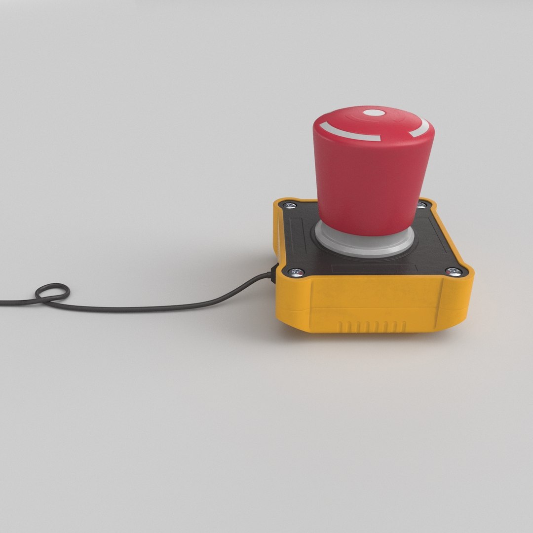 Big red button 3D - TurboSquid 1476014