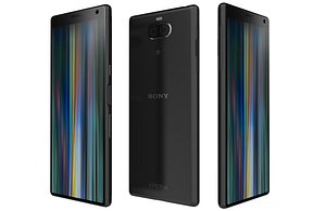 3D Sony Xperia 10 Plus Black Low Poly