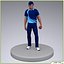 Cricket Bowler Low Poly