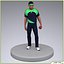 Cricket Bowler Low Poly