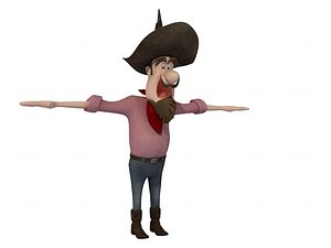 Cartoon Western Man