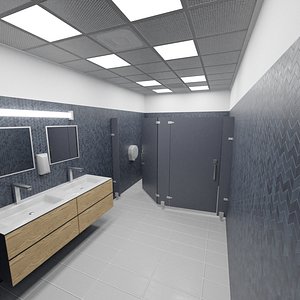 Realistic Bathroom Scene 8K PBR
