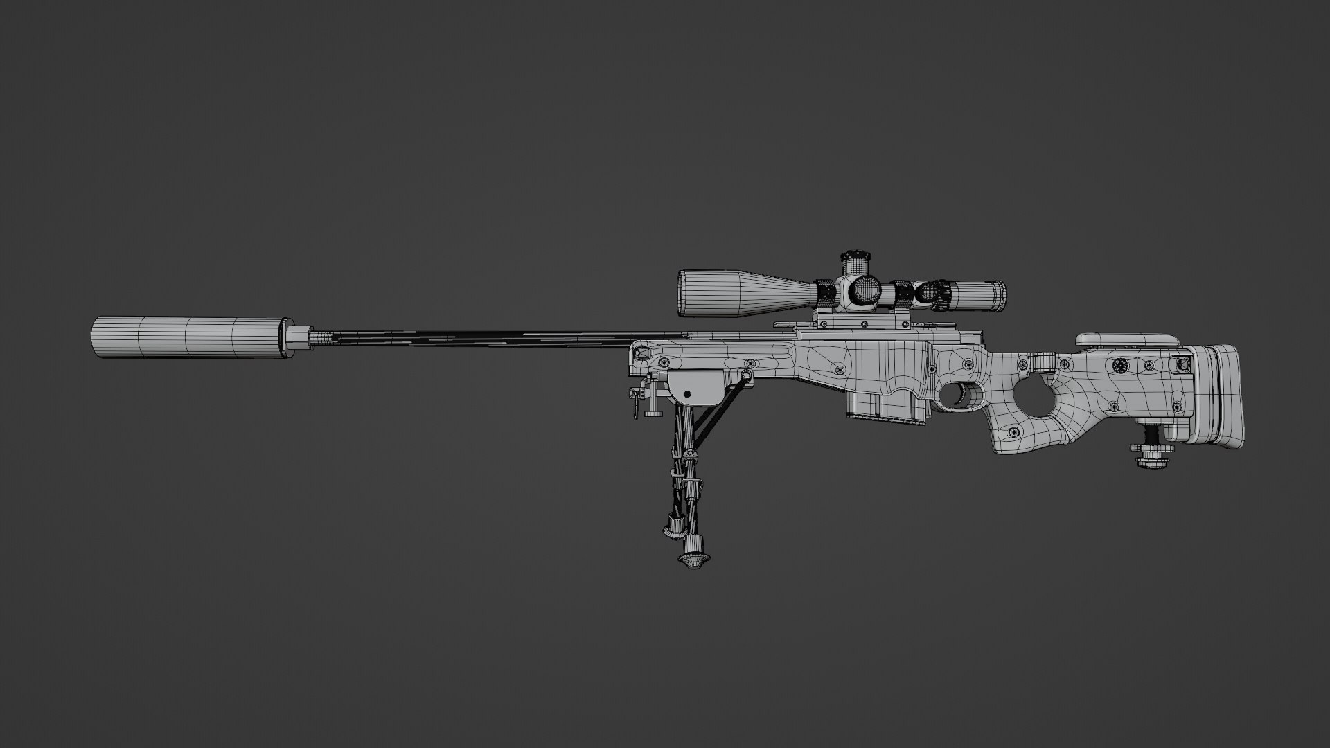 3D AWM Sniper Rifle - TurboSquid 2170897