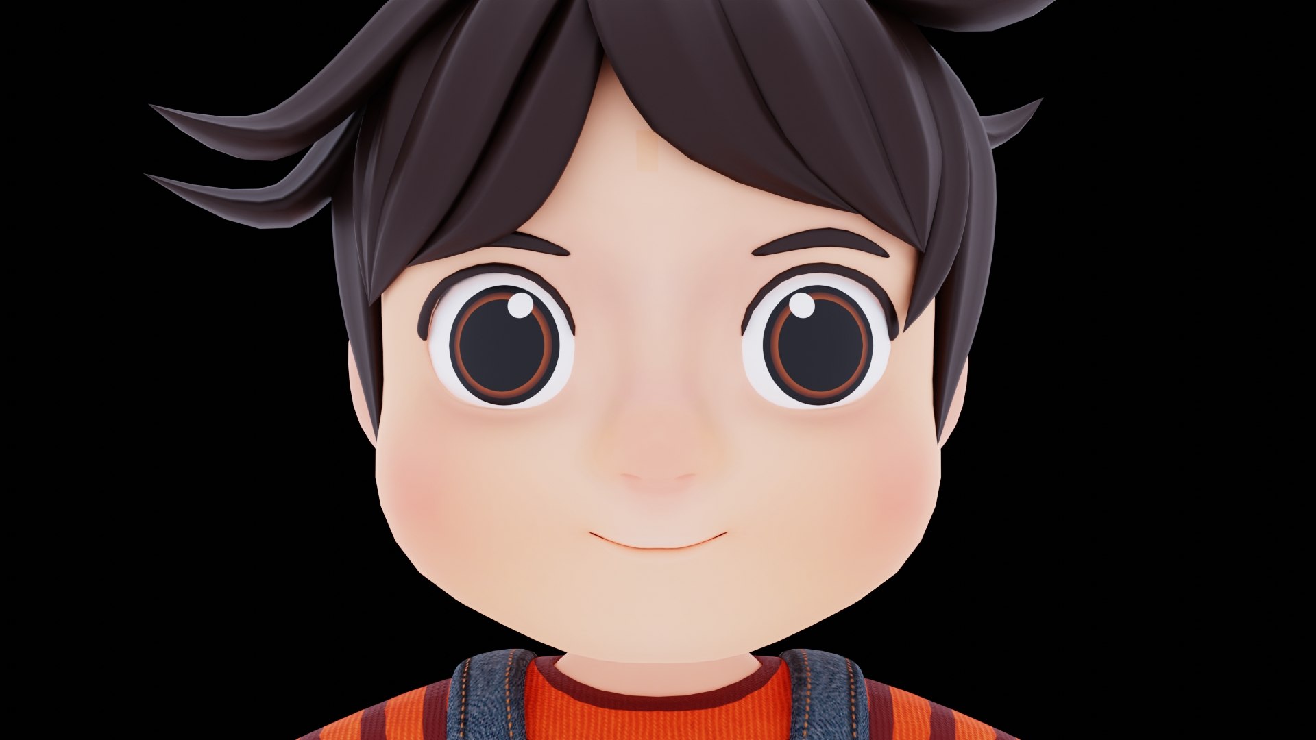 Hugo Cute Cartoon Boy 3D Model - TurboSquid 2050471