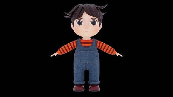 modelo 3d Hugo lindo chico de dibujos animados - TurboSquid 2050471