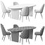 Identities chairs Patchwork table by Roche Bobois