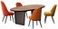 Identities chairs Patchwork table by Roche Bobois