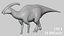 Parasaurolophus Low-poly RIG